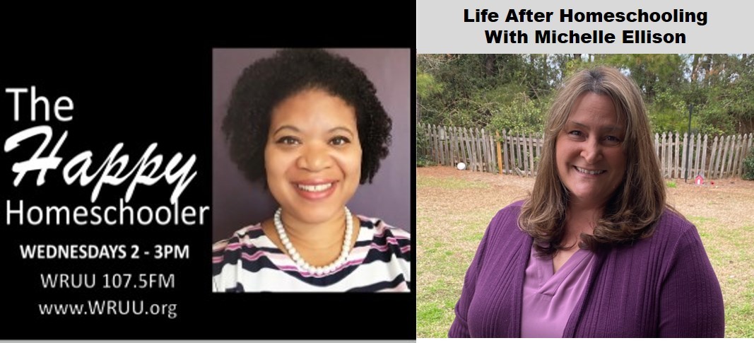 Wed. 2pm the Happy Homeschooler talks with Michelle Ellison on